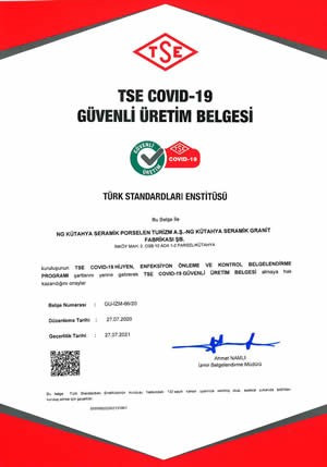 Certificat de production sûre TSE Covid-19